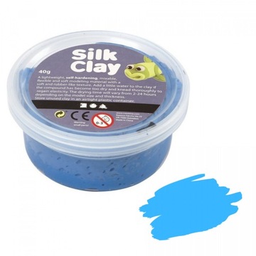 SAMOUTWARDZALNA MASA SILK CLAY 40g NIEBIESKA