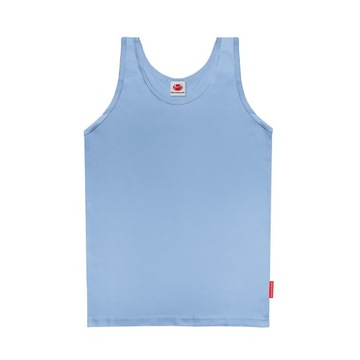 PODKOSZULEK MĘSKI BAWEŁNIANY NIEBIESKI TANK TOP PODKOSZULKA NA RAMIĄCZKA L