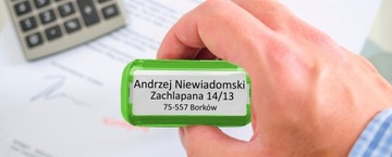 TRODAT 4912 ШТАМП ДЛЯ ДИЗАЙНА КОРПОРАТИВНОГО ЛИЧНОГО ОФИСА 6 СТРОК + ЛАСТИК