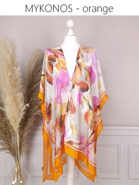 ШЕЛКОВЫЙ ПЛЯЖНЫЙ ШАРФ ПАРЕО, ЦВЕТА БОХО