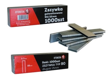 Ottensten ZSZYWKI STOLARSKIE takera TYP 90 E 25mm 1TYS MINIBOX