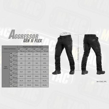Тактические брюки M-Tac Aggressor Flex Black 32/30