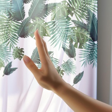 ГОТОВАЯ ШТОРА 140х250 ОКРАШЕННАЯ ВУАЛЬ С УЗОРОМ ЛЯГУШКИ 002