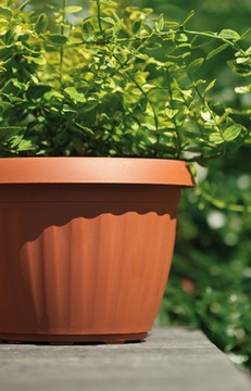 Крышка для цветочного горшка Dona 20 Form Пластик - Терракота/Антрацит