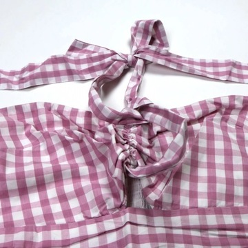 Клетчатый топ Abercrombie&Fitch розовый M