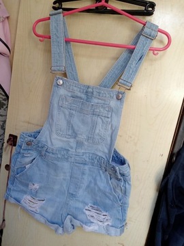 Ogrodniczki krótkie jeans H &M