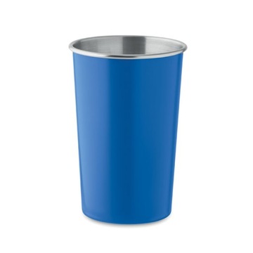 Kubek ze Stali Nierdzewnej Metalowy na Event Festyn Koncert 350ml Niebieski