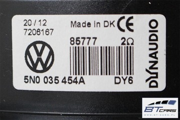 VW TIGUAN GŁOŚNIKI + WZMACNIACZ GŁOŚNIK DYNAUDIO 5K0035456D 1K8035411B 1K80