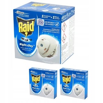 Электрофумигатор инсектицидный Raid Night&Day + запасной