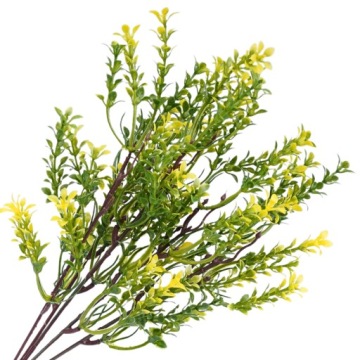 SZTUCZNE KWIATY GAŁĄZKA DEKORACJA GĘSTE GAŁĄZKI SZTUCZNE LIŚCIE ŻÓŁTE