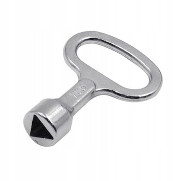 Ключ от шкафов управления - треугольник - технический - электрический