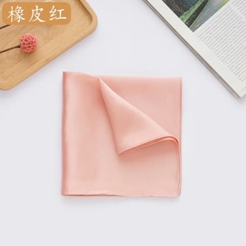 Natural 35cm Pure Silk Mans Pocket Square Handkerchief 100% Mulberry Silk