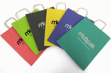 TORBA PAPIEROWA Z TWOIM NADRUKIEM LOGO A4 100 SZT