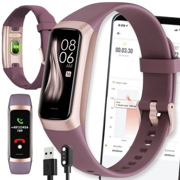 ZEGAREK SPORTOWY SMARTWATCH SMARTBAND OPASKA SPORTOWA SPORT PULS DAMSKI SMS