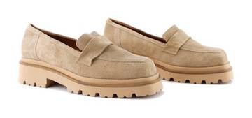 MOKASYNY 39 PLATFORMA SKÓRA NATURALNA 2797/5