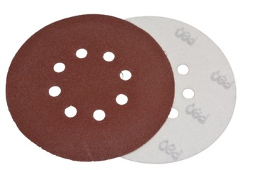 PAPIER ŚCIERNY KRĄŻEK NA RZEP 150 MM GR120 5szt