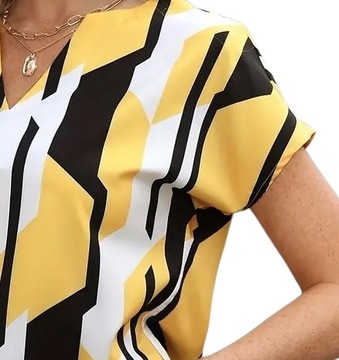 Bluzka damska geometryczny wzór r.42/XL
