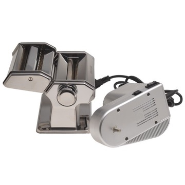 ЭЛЕКТРИЧЕСКАЯ СТАЛЬНАЯ МАШИНА ДЛЯ ПАСТА И ТЕСТОРАКАТКИ 2-в-1 KAMILLE