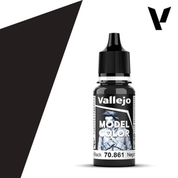 VALLEJO Model Color Gloss Black 18ml / farbka