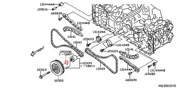ORIGINÁL KOLA ŘEMENICI OEM SUBARU FA20 FB20 FB25