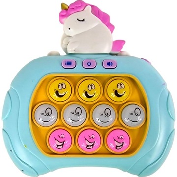 GRA ZRĘCZNOŚCIOWA POP IT DLA DZIEWCZYNKI ANTYSTRESOWA GIERKA 4w1 JEDNOROŻEC