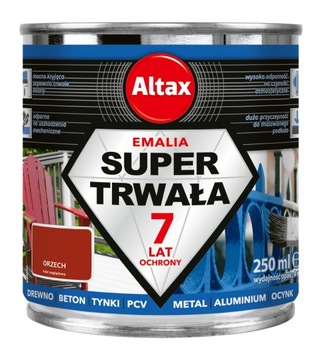 Super trwała emalia 250 ml orzech Altax