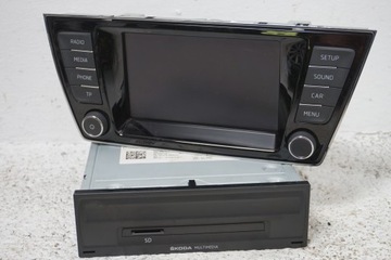 SKODA FABIA III 6V0 RADIO + CZYTNIK 5Q0035820