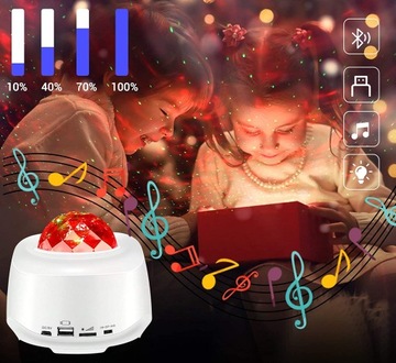 Умный светодиодный звездный проектор BT MUSIC APP ДИСТАНЦИОННОЕ УПРАВЛЕНИЕ