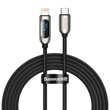 Kabel do szybkiego ładowania USB-C Iphone Lightning 20W z wyświetlaczem mie