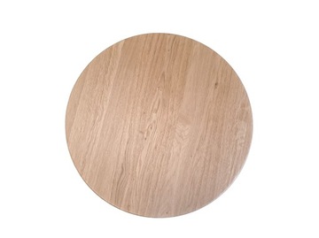 BLAT DREWNIANY DĘBOWY OKRĄGŁY 25 mm naturalny lity dąb FI 100 CM