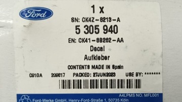 FORD CK41-8B262-AA ZNAK LOGO