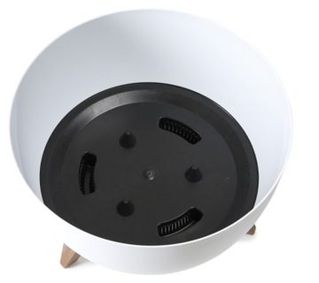 Чаша ROMA fi290 цветочный горшок из белых ламелей