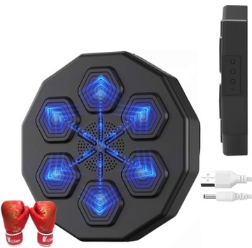 MUSIC BOXING MACHINE W TRENINGOWY ŚCIANA BOKSERSKA WALL RHYTHM + RĘKAWICE