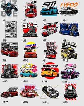 Дрифт автомобильная спортивная футболка, Выкройки для тюнинга