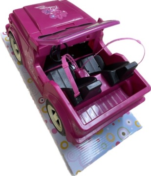 АВТОМОБИЛЬ, БОЛЬШОЙ АВТОМОБИЛЬ ДЛЯ КУКЛЫ, РОЗОВЫЙ КАБРИОЛЕТ