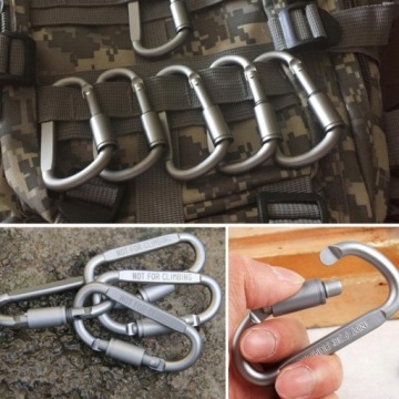LIXADA LARGE алюминиевый карабин SZEKLA EDC SURVIVAL серебристый