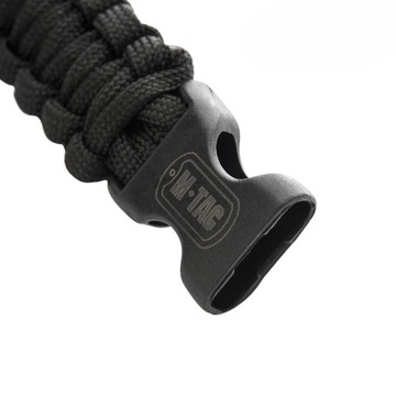 БРАСЛЕТ PARACORD SURVIVAL ROPE M-TAC, ЧЕРНЫЙ M