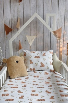 Подушка Медвежонок в гондольную коляску, бежевый