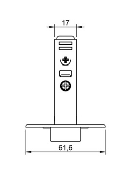 3D петля Hafele усилие Metalla+ с тормозом+передним мимом