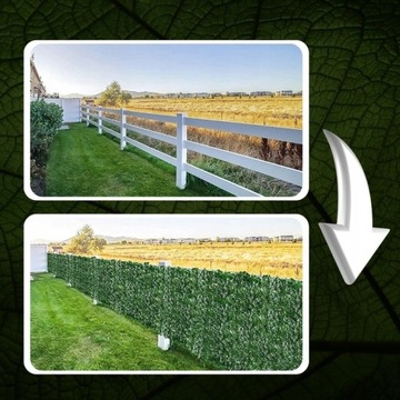 ИСКУССТВЕННАЯ ИЗГОРОДА ПЛЮЩА ДЛЯ СТЕНЫ БАЛКОНА ЗЕЛЕНАЯ СТЕННАЯ ЗАТЕНИВАЮЩАЯ СЕТКА