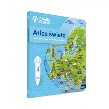 Czytaj z Albikiem Książka Interaktywn Atlas Świata