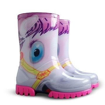 KALOSZE DZIECIĘCE NIEOCIEPLANE KUCYK PONY 24/25