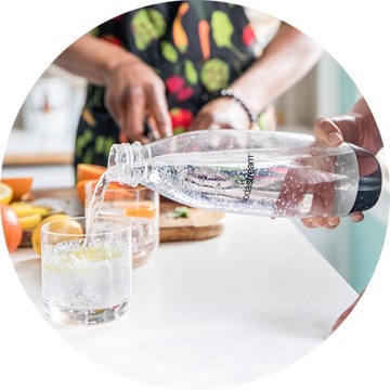 SodaStream butelka FUSE x2 1L duża CZARNA zestaw