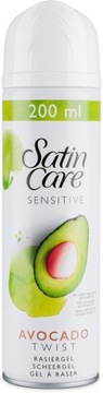 Żel do golenia Gillette Satin Care 200 ml Avocado