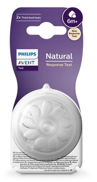 Avent Smoczek Natural Response Silikon 6m+