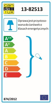 ПОТОЛОЧНЫЙ СВЕТИЛЬНИК RIVER CANDELLUX БЕЛЫЙ 30см E27 13-82513%