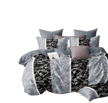 Pościel Bawełna Satynowa 200x220 + 2x70x80 NELA 6 Designerski Komplet