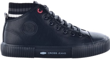 SNEAKERSY BOTKI CROSS JEANS OCIEPLONE BLACK R38