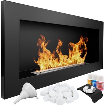 Biokominek wiszący 900x400 czarny Biopaliwo 1L