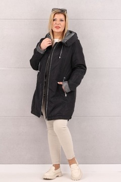 КУРТКА ЖЕНСКАЯ ПРОЗРАЧНАЯ С КАПЮШОНОМ, МОДНЫЙ ОВЕРСАЙЗ, БОЛЬШИЕ РАЗМЕРЫ